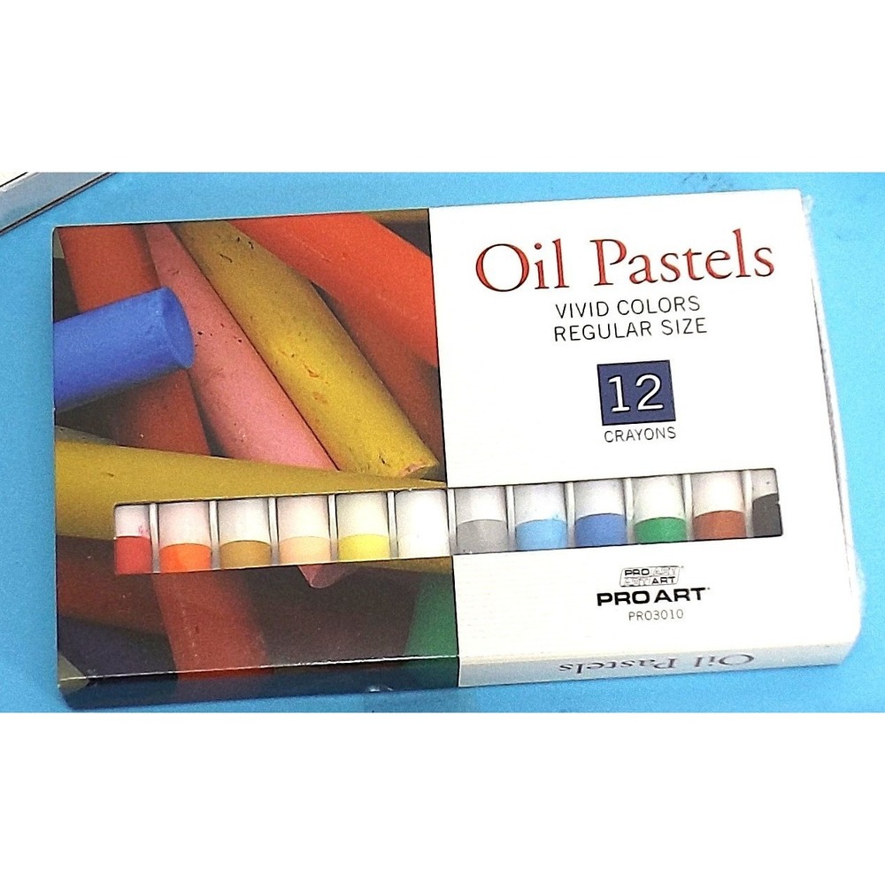 Pro Art 🎨Oil Pastels Artistic Crayons - 12 sticks - Vivid colors *NEW*